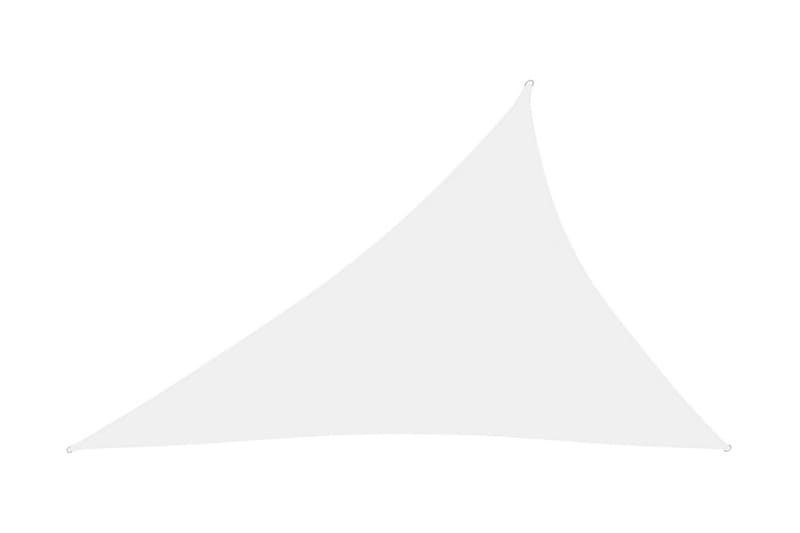solsejl 4x5x6,4 m trekantet oxfordstof hvid - Hvid - Solsejl