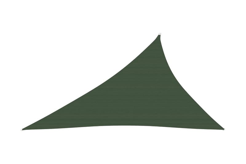 solsejl 4x5x6,8 m 160 g/m² HDPE mørkegrøn - Grøn - Havemøbler - Solafskærmning - Solsejl
