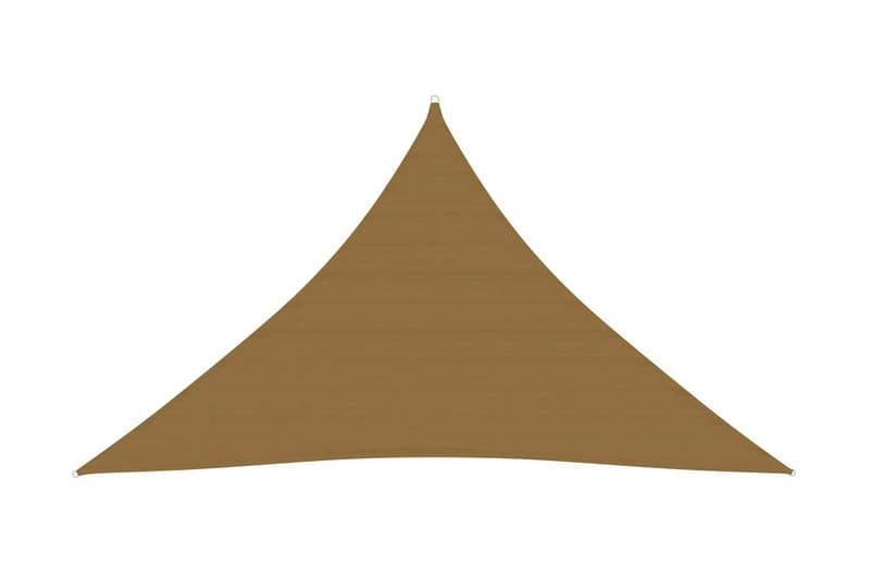 solsejl 5x5x6 m 160 g/m² HDPE gråbrun - Gråbrun - Havemøbler - Solafskærmning - Solsejl