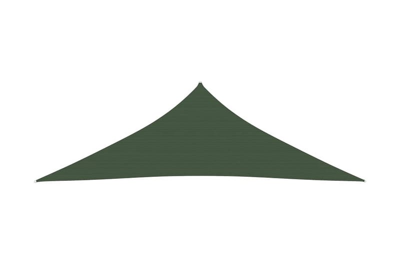 solsejl 5x5x6 m 160 g/m² HDPE mørkegrøn - Grøn - Havemøbler - Solafskærmning - Solsejl
