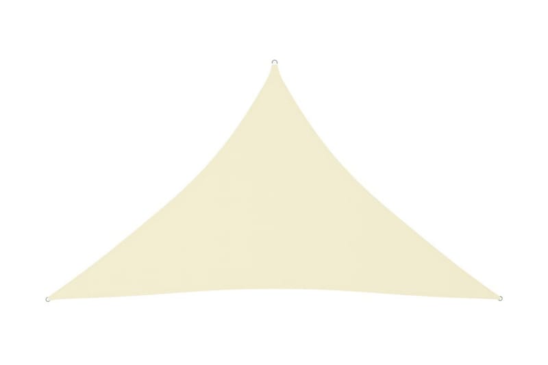 solsejl 5x5x6 m trekantet oxfordstof cremefarvet - Creme - Havemøbler - Solafskærmning - Solsejl