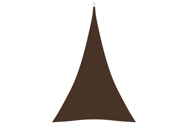 solsejl 5x6x6 m trekantet oxfordstof brun - Brun - Solsejl