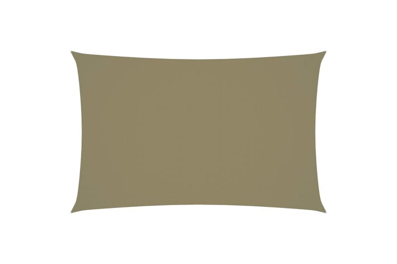 Solsejl 5x8 m Rektangulær Oxfordstof Beige - Beige - Havemøbler - Solafskærmning - Solsejl