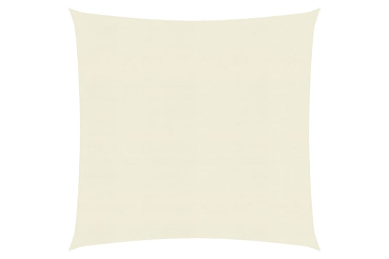Solsejl 7x7 m 160 g/m² hdpe cremefarvet - Creme - Havemøbler - Solafskærmning - Solsejl