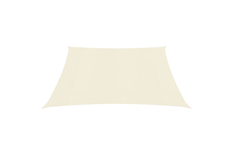 Solsejl 7x7 m 160 g/m² hdpe cremefarvet - Creme - Havemøbler - Solafskærmning - Solsejl