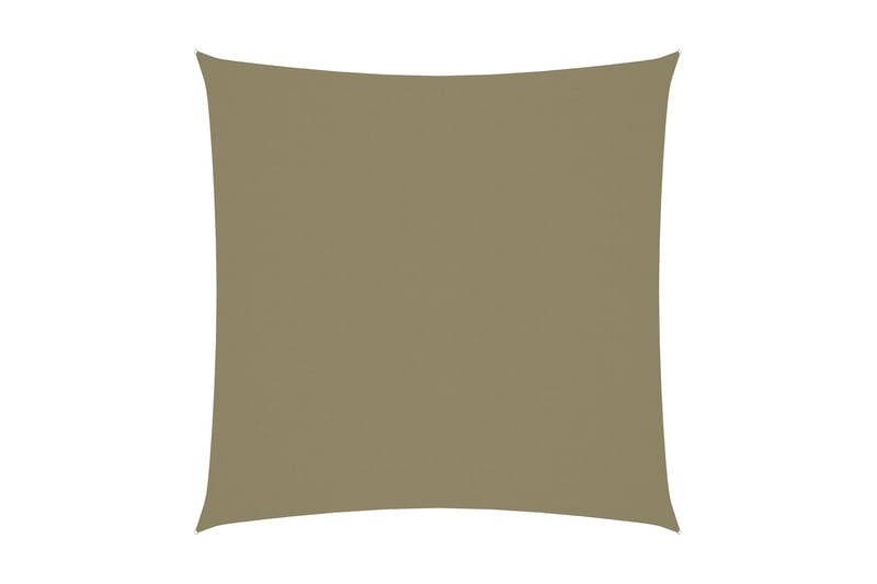 solsejl 7x7 m firkantet oxfordstof beige - Beige - Solsejl