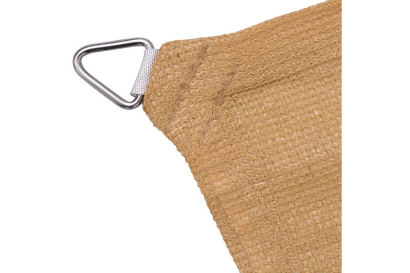 Solsejl Hdpe Firkantet 2 X 2 M Beige - Beige - Havemøbler - Solafskærmning - Solsejl