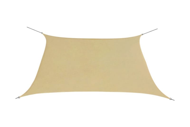 Solsejl Oxford-Stof Firkantet 2 X 2 M Beige - Beige - Solsejl