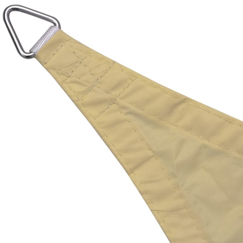 Solsejl Oxfordstof Trekantet 3,6 X 3,6 X 3,6 M Beige - Beige - Havemøbler - Solafskærmning - Solsejl