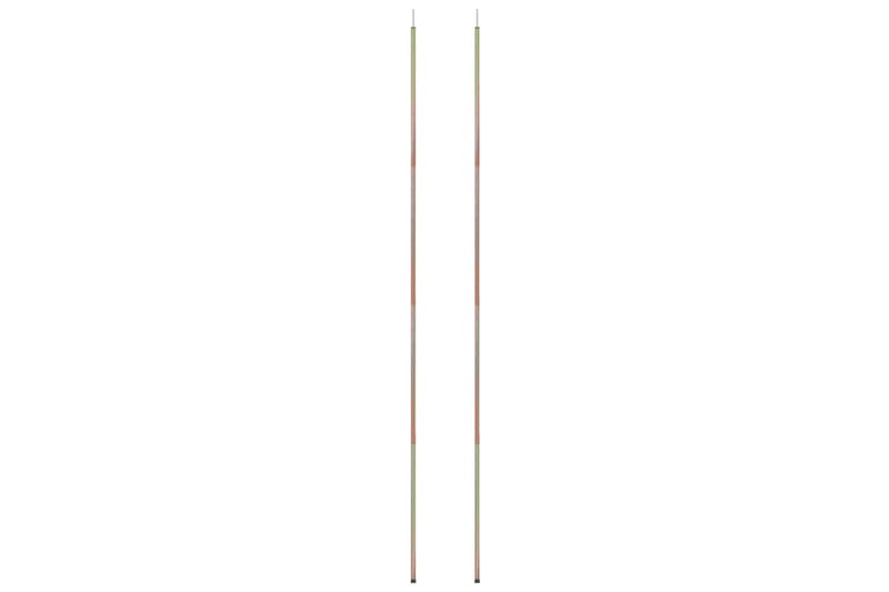 stænger til solsejl 2 stk. 250 cm galvaniseret stål - Guld - Havemøbler - Solafskærmning - Solsejl