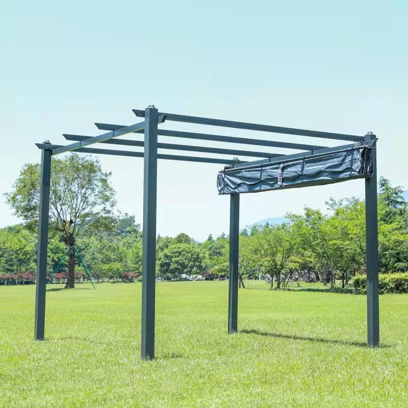 SUNSET Pergola 3×4 m - Grå - Havemøbler - Solafskærmning - Pergola