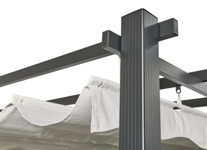 SUNSET Pergola 3×4 m - Grå - Havemøbler - Solafskærmning - Pergola