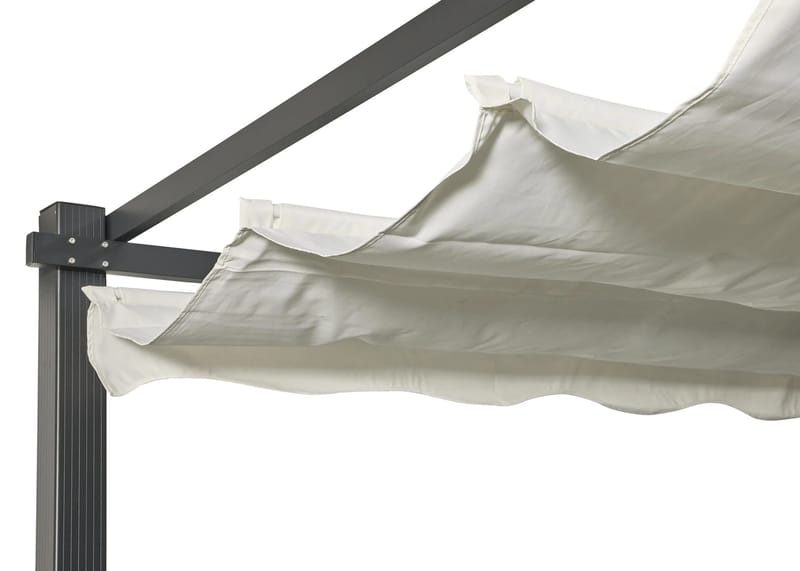 SUNSET Pergola 3×4 m - Grå - Havemøbler - Solafskærmning - Pergola