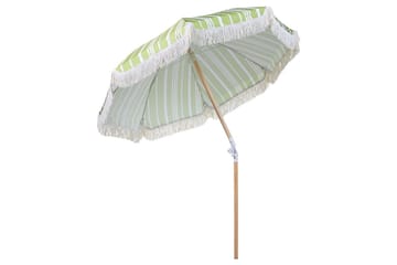 Teulon Parasol 150 cm - Hvid/Lysebrun - Havemøbler - Solafskærmning - Parasoller - Balkonparasol