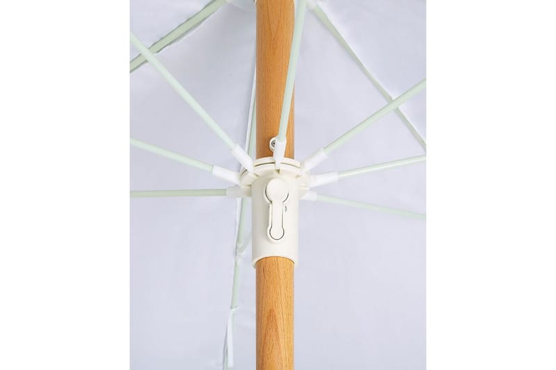 Teulon Parasol 150 cm - Hvid/Lysebrun - Havemøbler - Solafskærmning - Parasoller