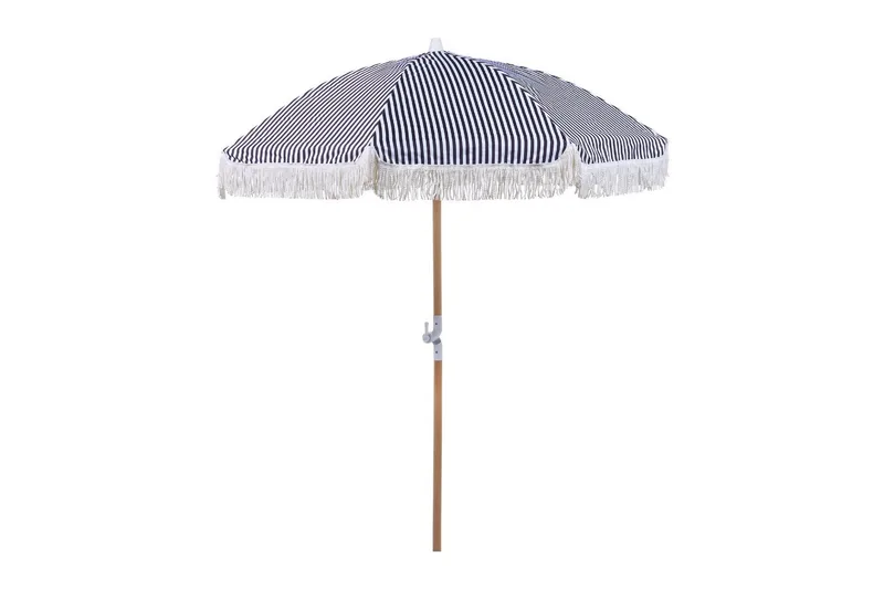 Teulon Parasol 150 cm, Sort Og Hvid