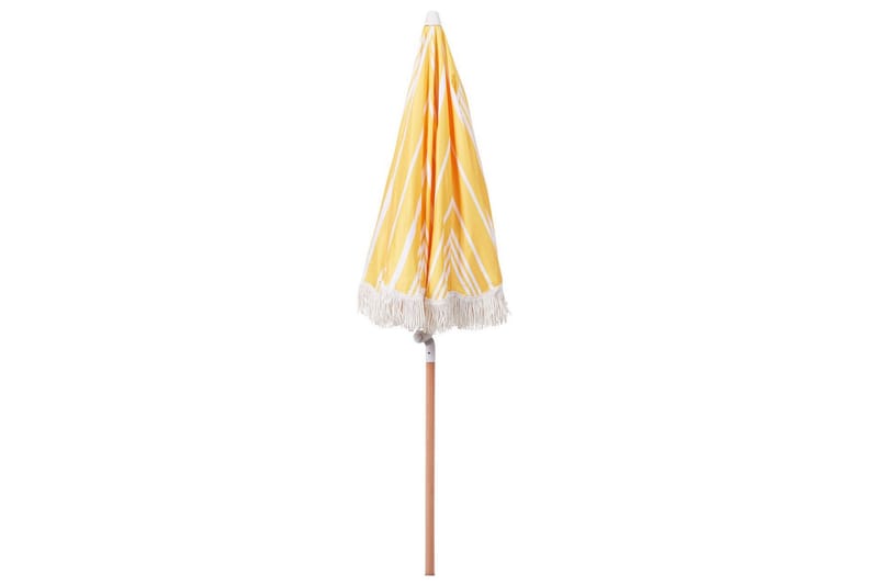 Teulon Parasol 150 cm - Gul/Hvid/Lysebrun - Havemøbler - Solafskærmning - Parasoller