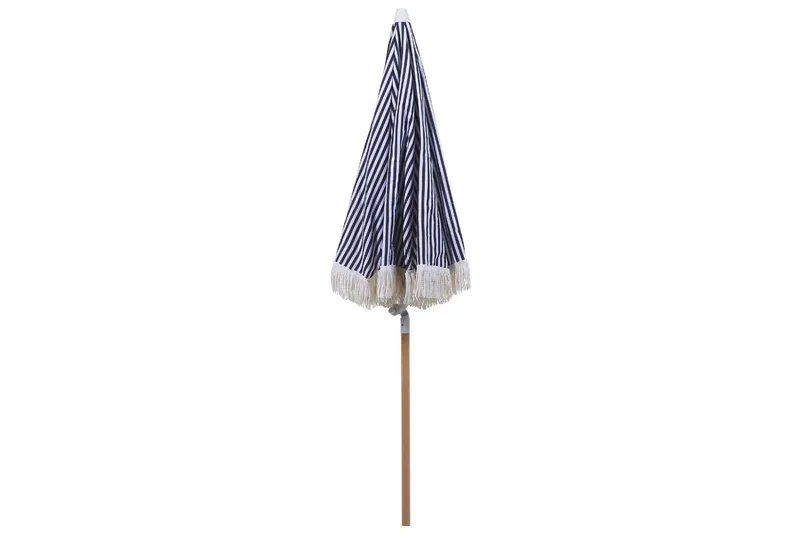 Teulon Parasol 150 cm - Sort Og Hvid - Havemøbler - Solafskærmning - Parasoller