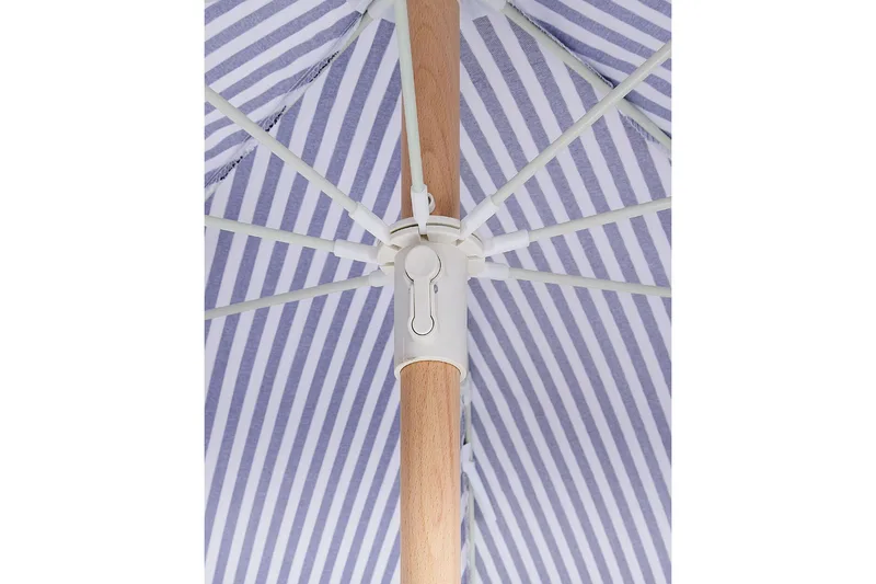 Teulon Parasol 150 cm - Sort Og Hvid - Havemøbler - Solafskærmning - Parasoller