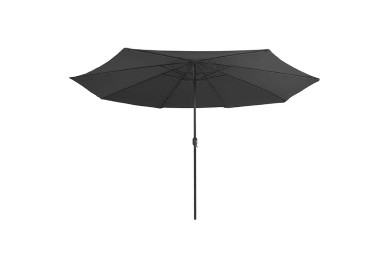 Udendørs Parasol Med Metalstang 400 cm Antracitgrå - Grå - Parasoller
