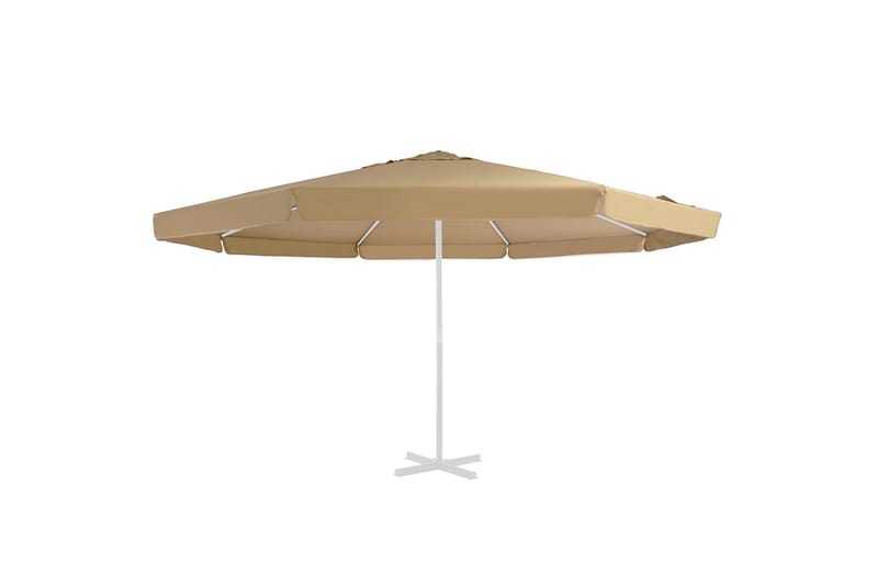 udskiftningsdug til parasol 500 cm gråbrun - Havemøbler - Solafskærmning - Parasoller