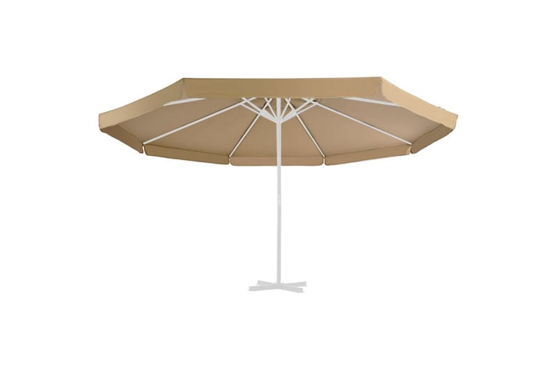 udskiftningsdug til parasol 500 cm gråbrun - Havemøbler - Solafskærmning - Parasoller