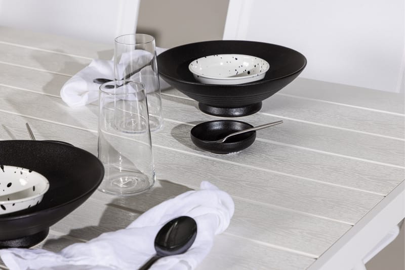 Break Spisegruppe 205 cm + 6 stk Alling Spisestole Hvid - Havemøbler - Udendørsgruppe - Havesæt