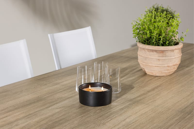 Merlo Spisegruppe 200 cm + 6 stk Alling Spisestole Hvid - Havemøbler - Udendørsgruppe - Havesæt