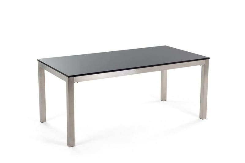 Bacoli Spisebordssæt 180 cm + 6 Stole - Sort - Havesæt