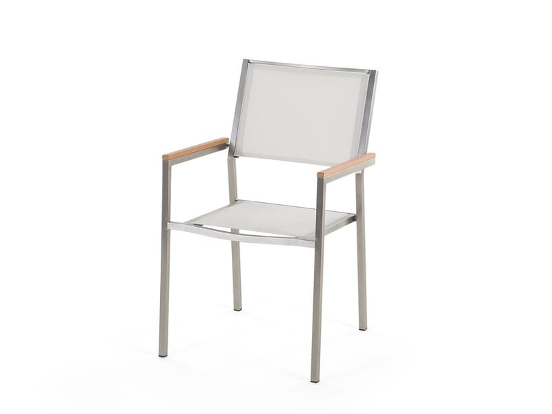 Bacoli Spisebordssæt 220 cm + 8 Stole - Hvid - Havesæt