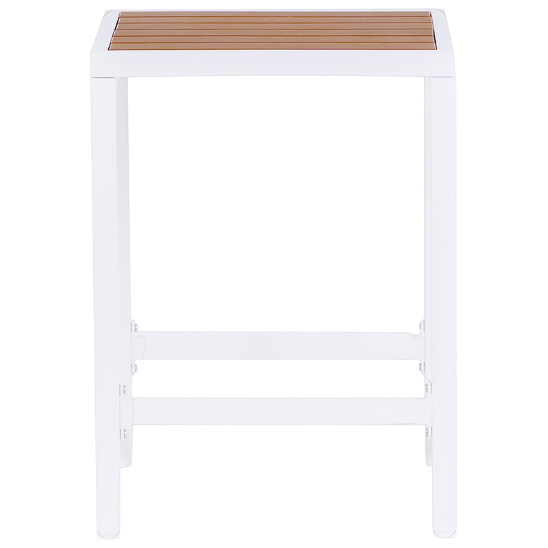 Barsæt til have 2-personers Avetrana - hvid/brun - Havemøbler - Udendørsgruppe - Havesæt