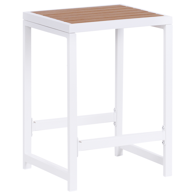 Barsæt til have 2-personers Avetrana - hvid/brun - Havemøbler - Udendørsgruppe - Havesæt