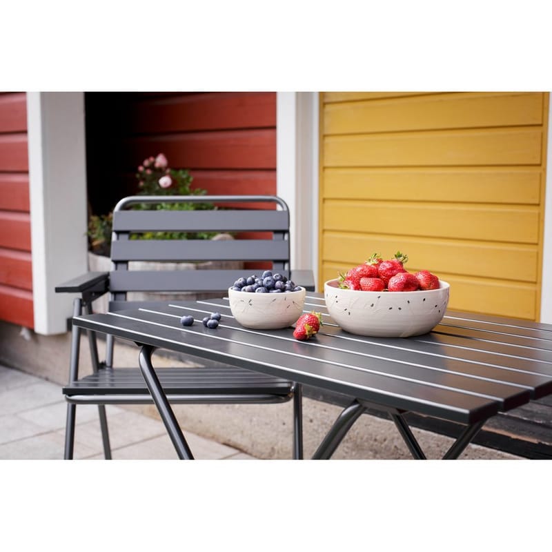 Bordsæt Varax Retro 401 + 2 stk. 305 Grå/Sort - Grå/Sort - Havemøbler - Udendørsgruppe - Havesæt