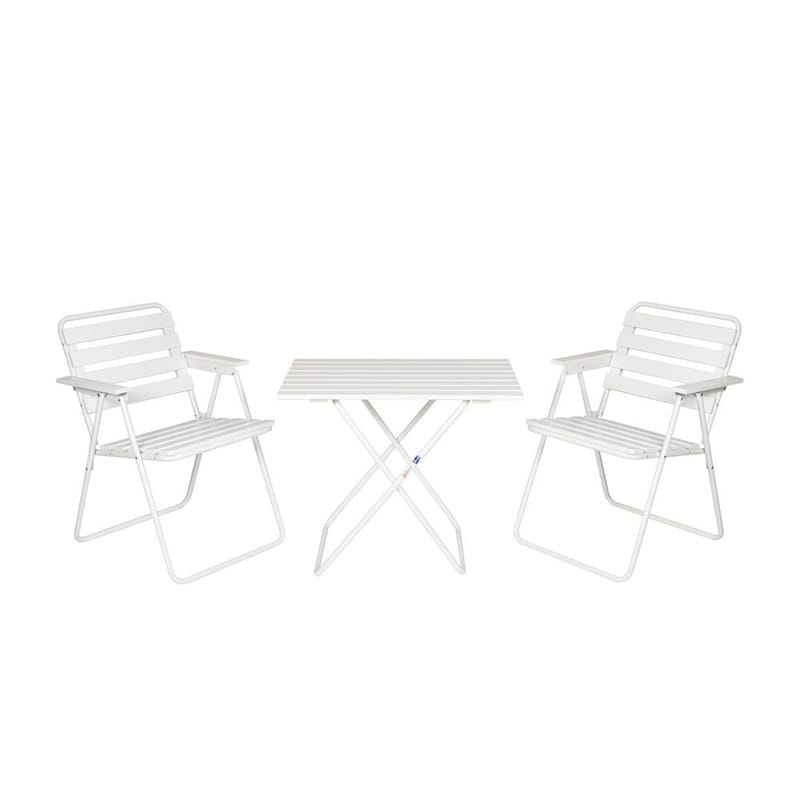 Bordsæt Varax Retro 401 + 2 stk. 305 Hvid - Hvid - Havemøbler - Udendørsgruppe - Havesæt