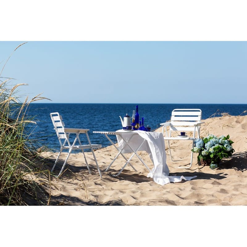 Bordsæt Varax Retro 401 + 2 stk. 305 Hvid - Hvid - Havemøbler - Udendørsgruppe - Havesæt