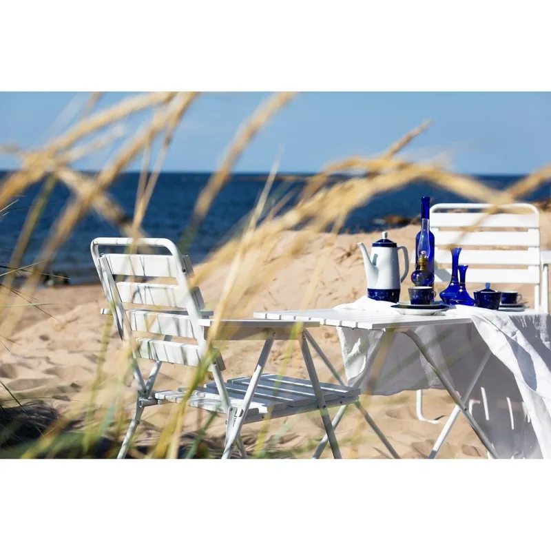 Bordsæt Varax Retro 403 + 2 stk 305 + 302 Hvid - Hvid - Havemøbler - Udendørsgruppe - Havesæt