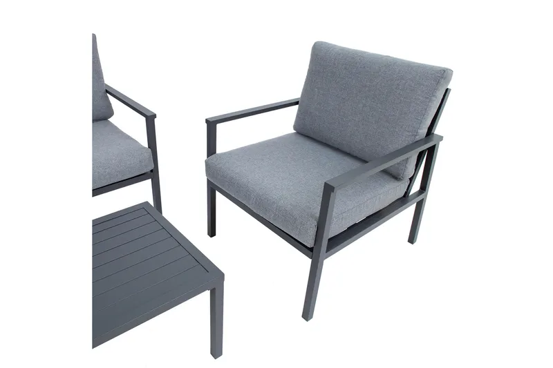 Adrio Havesæt Mørkegrå - Havemøbler - Udendørsgruppe - Cafesæt