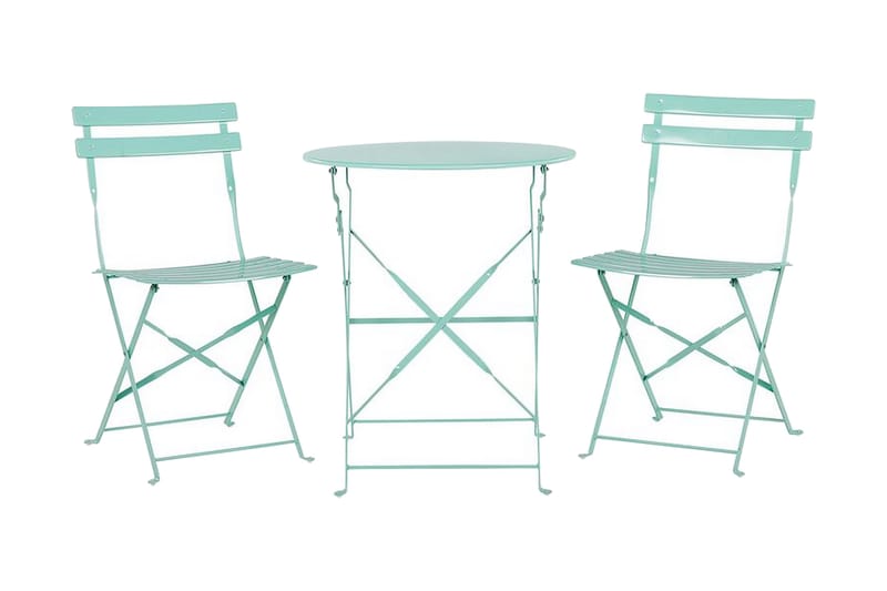 Alatri Balkonsæt 60 cm + 2 Stole, Mintgrøn