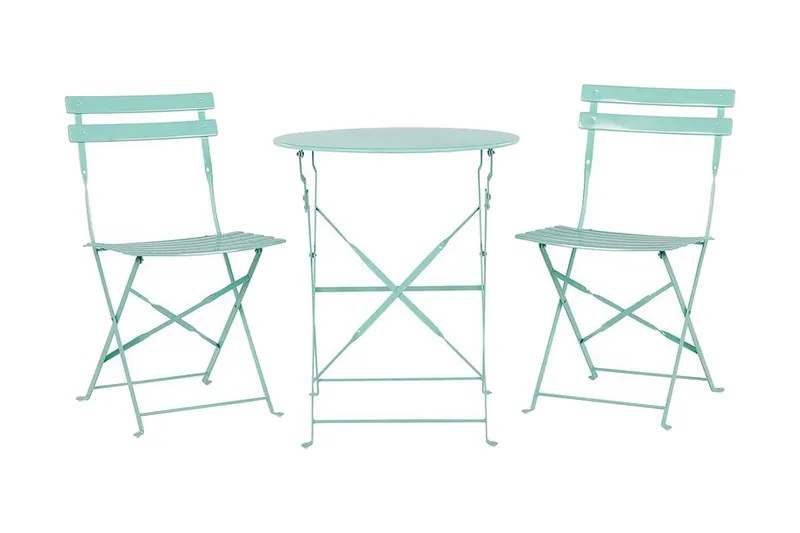 Alatri Balkonsæt 60 cm + 2 Stole, Mintgrøn