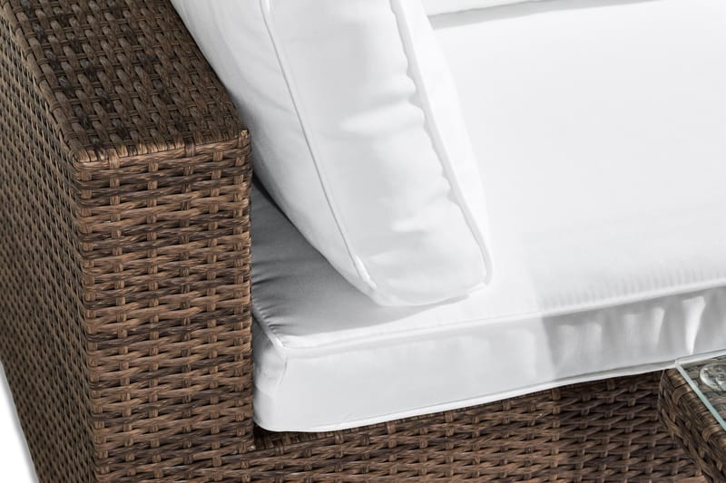 Bahamas Loungesæt 2-Personers - Sand Bord - Havemøbler - Balkon - Balkonmøbler - Altansæt