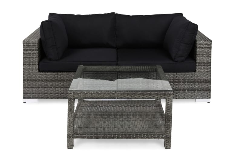 Bahamas Loungesæt 2 Personers+Bord 75x75, Grå