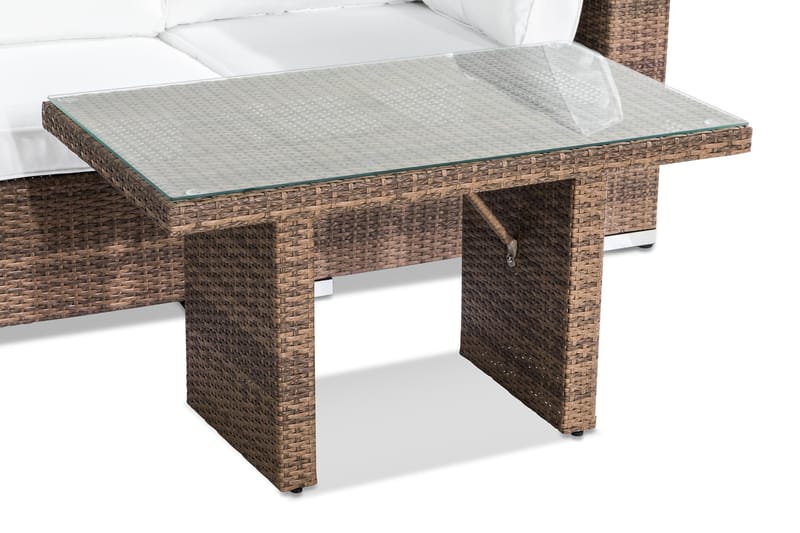 Bahamas Loungesæt 2-Personers - Sand Bord - Havemøbler - Balkon - Balkonmøbler - Altansæt