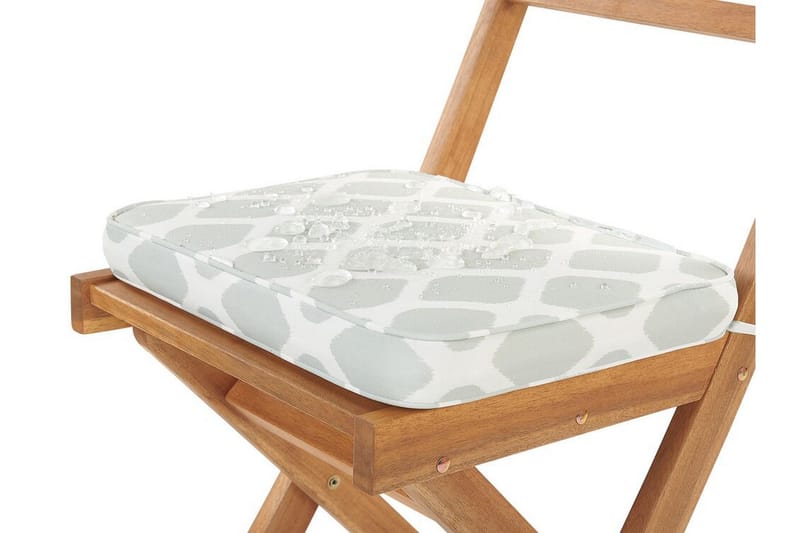 Balkonsæt bord og 2 stole brun / mintgrøn FIJI - Hvid - Havemøbler - Udendørsgruppe - Cafesæt