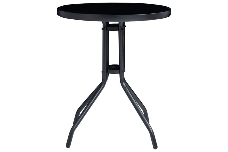 bistrosæt 3 dele aluminium og textilene sort - Sort - Havemøbler - Udendørsgruppe - Cafesæt