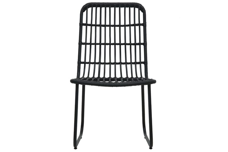 Bistrosæt 3 Dele Polyrattan Sort - Sort - Havemøbler - Udendørsgruppe - Cafesæt