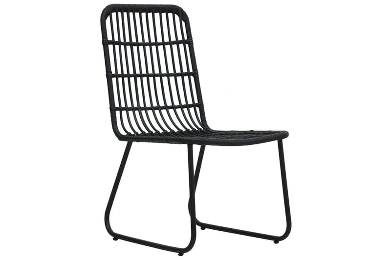 Bistrosæt 3 Dele Polyrattan Sort - Sort - Havemøbler - Udendørsgruppe - Cafesæt