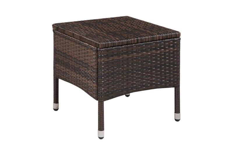 Bistrosæt 3 Dele Polyrattan Brun - Brun - Havemøbler - Udendørsgruppe - Cafesæt