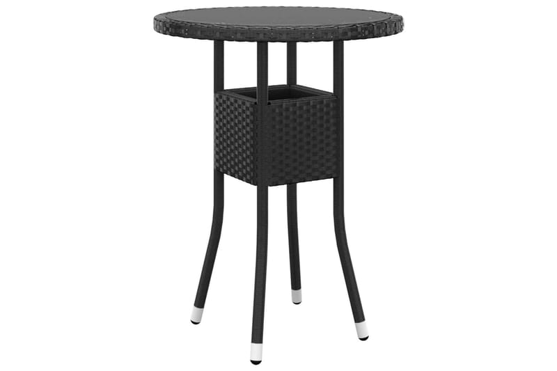 bistrosæt til haven 3 dele polyrattan sort - Sort - Havemøbler - Udendørsgruppe - Cafesæt