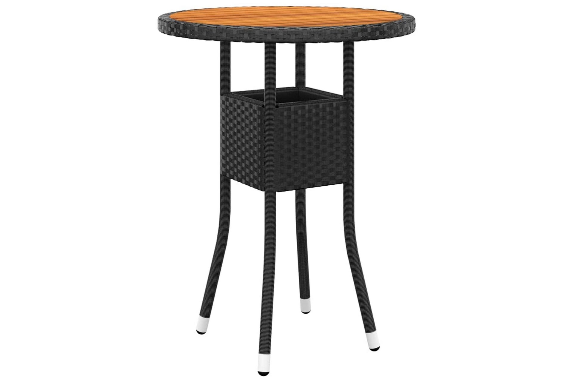 bistrosæt til haven 3 dele polyrattan sort - Sort - Havemøbler - Udendørsgruppe - Cafesæt