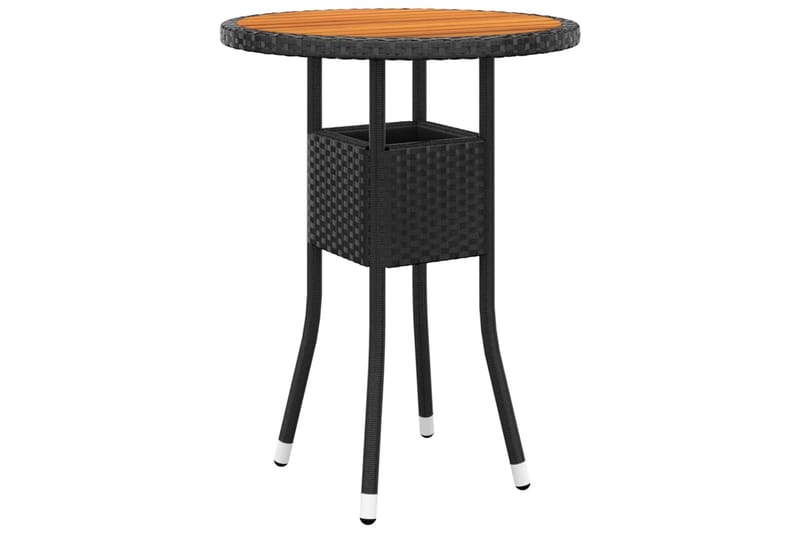 bistrosæt til haven 3 dele polyrattan sort - Sort - Havemøbler - Udendørsgruppe - Cafesæt